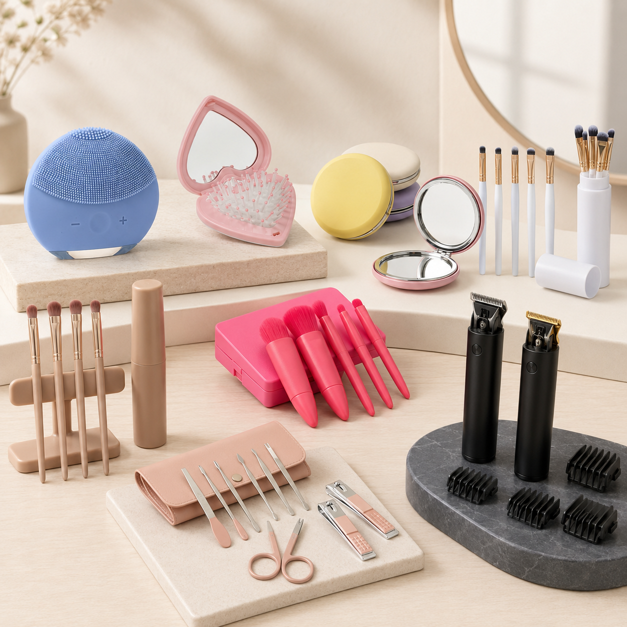 Produtos personalizados de beleza e cuidados pessoais