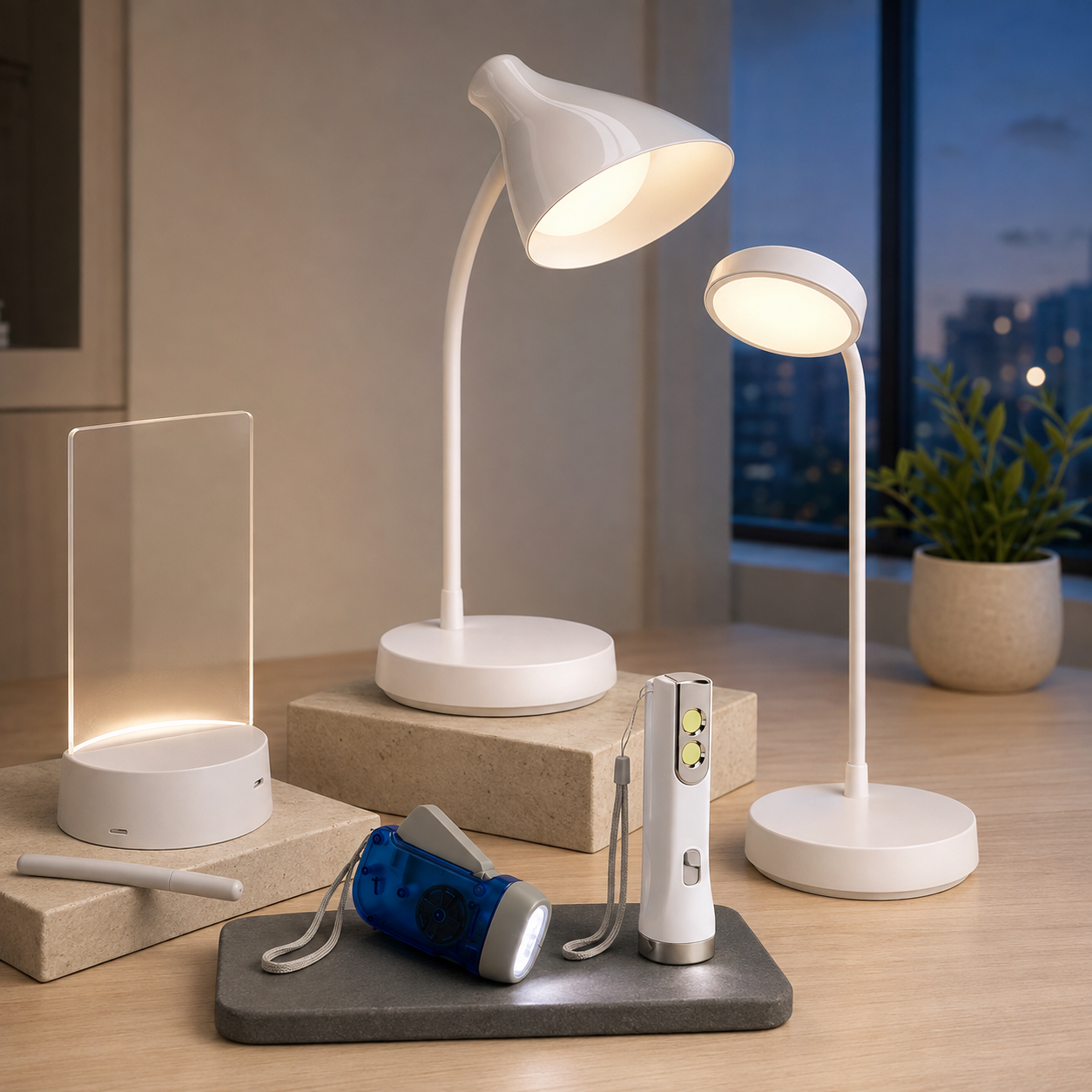 Luminárias de mesa e lanternas personalizadas