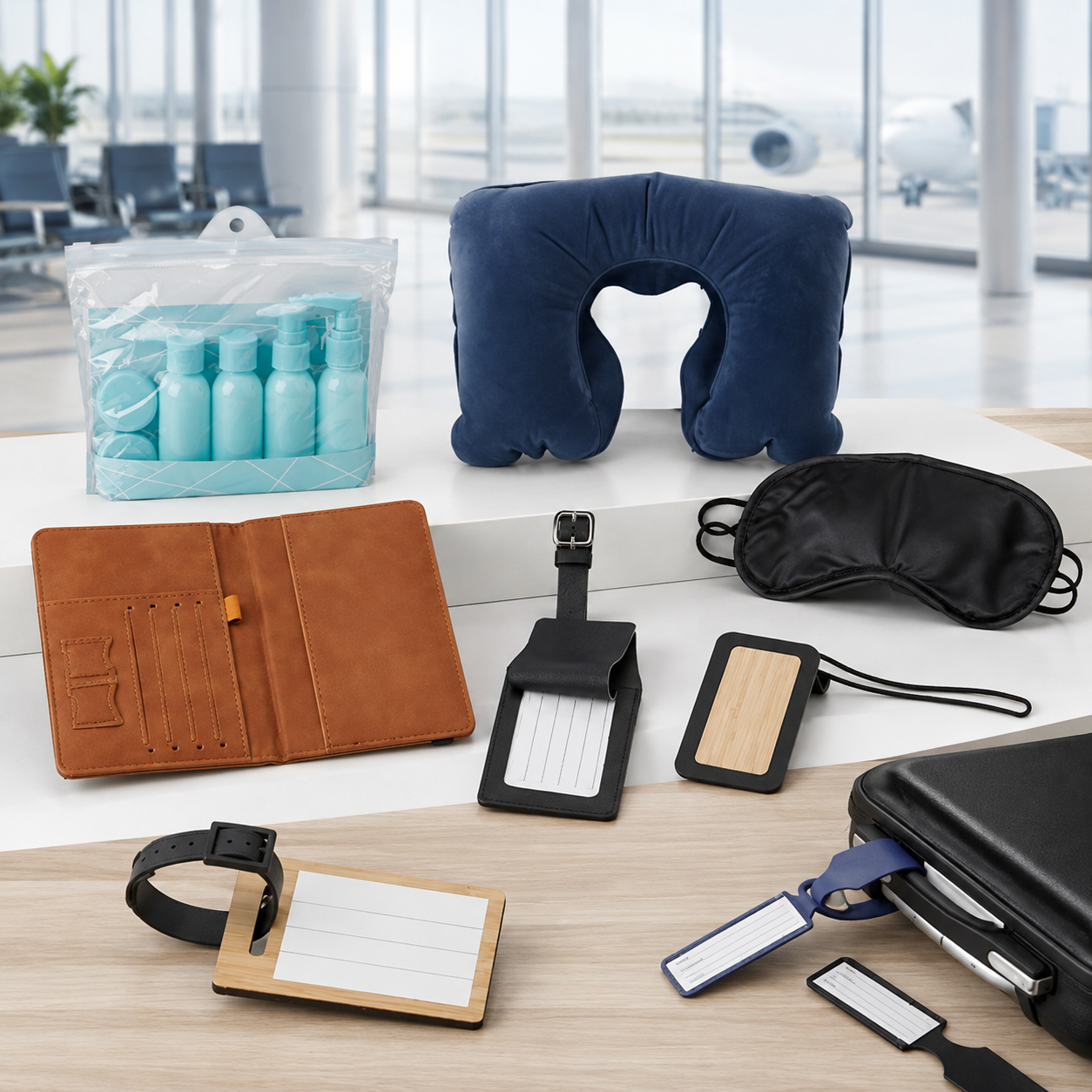 Acessórios personalizados para viagem
